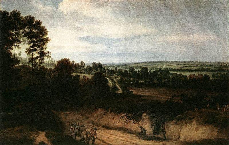 Lodewijk de Vadder Landscape before the Rain oil painting picture